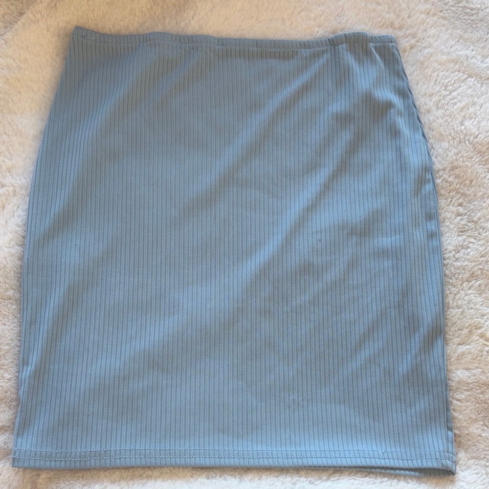 SHEIN Light Blue Mini Skirt